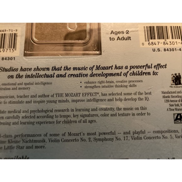 The Mozart Effect Music for Children - #1, Tune Up Your Mind Cassette Tape - Picture 6 of 10